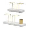 Elegant Marble Toilet Paper Stand Not Moisture Easy Installation Bathroom Storage Solution Simple Installation