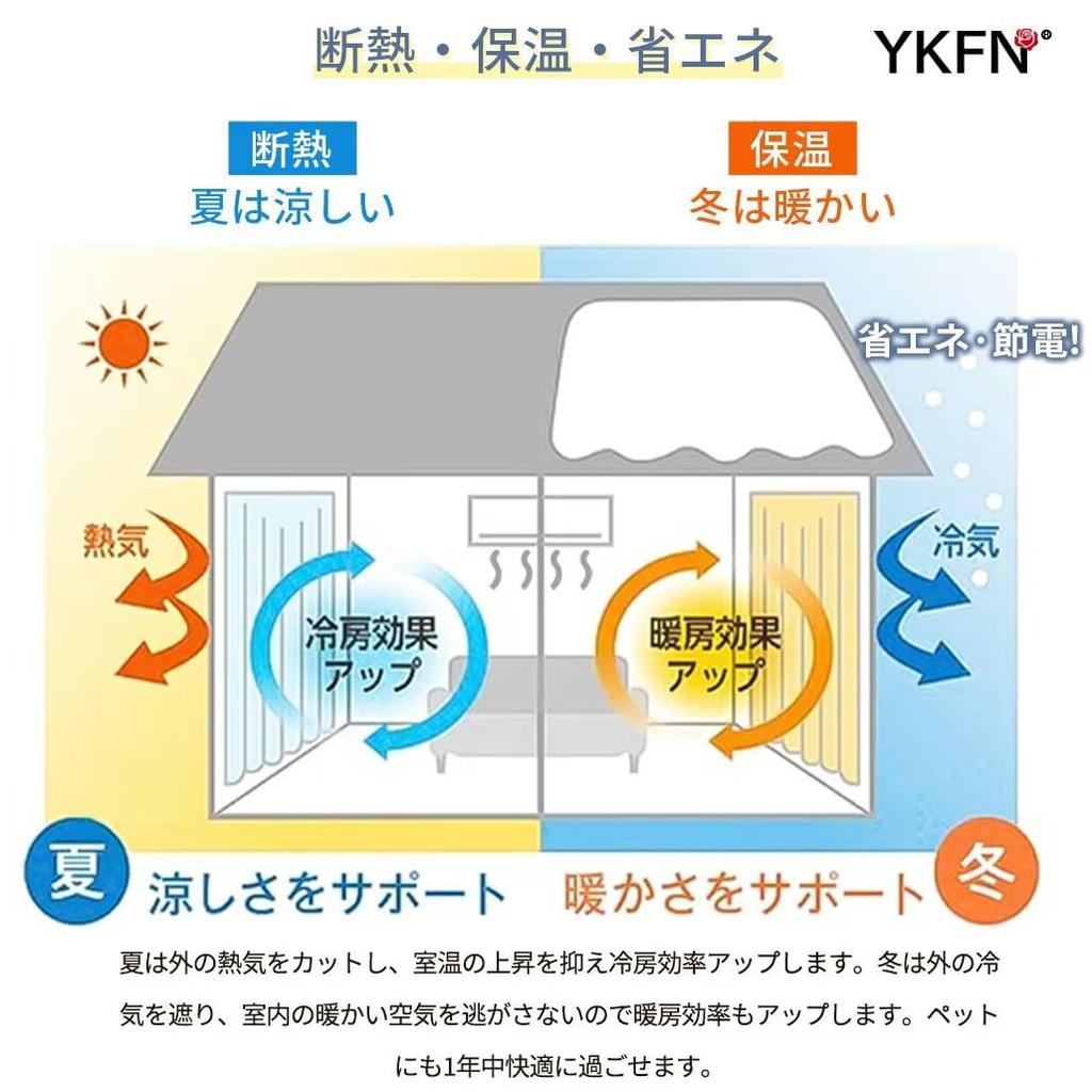YKFN Room Divider Thermal Grade 1 Light Stylish Nordic 240cm Long X 120cm 1 Accordion Room Heat Energy Energy Shape Tension Rod Solid for Cold Light