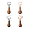 Y3NA 4pcs Stainless Steel Vertical Beer Bottles Openers with Handle Drink Lid Remover for Home Use Kitchen Accessories