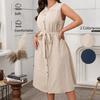 European and American foreign trade women's clothing cross-border Amazon independent station 2025 spring and summer temperament slim button-type