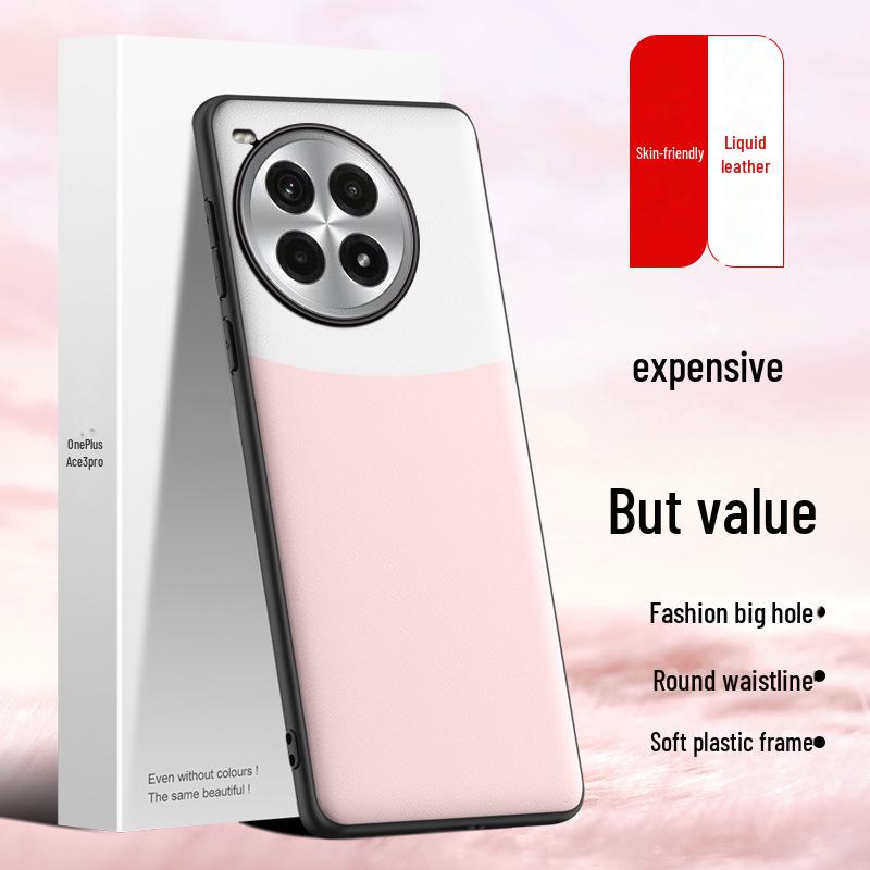 Custodia in Pelle Liquida OnePlus Ace3pro - Cover Protettiva Anti-Caduta e Anti-Sporco