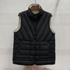 Women Light Weight Thermal Seamlessly Sleeveless Stand Collar White Duck Down Jacket All Match Reversible Chic Vest