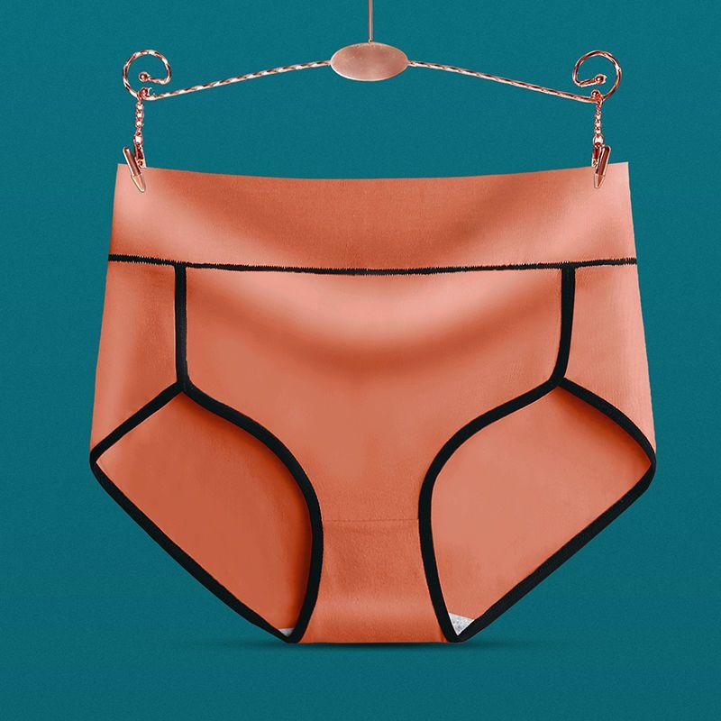 

Трусики с высокой талией Женские Хлопковые Антибактериальные Дышащие Утягивающие Живот Поднимающие Ягодицы Антибактериальные Женские Хлопковые Брифы Большого Размера 3XL темно-оранжевого