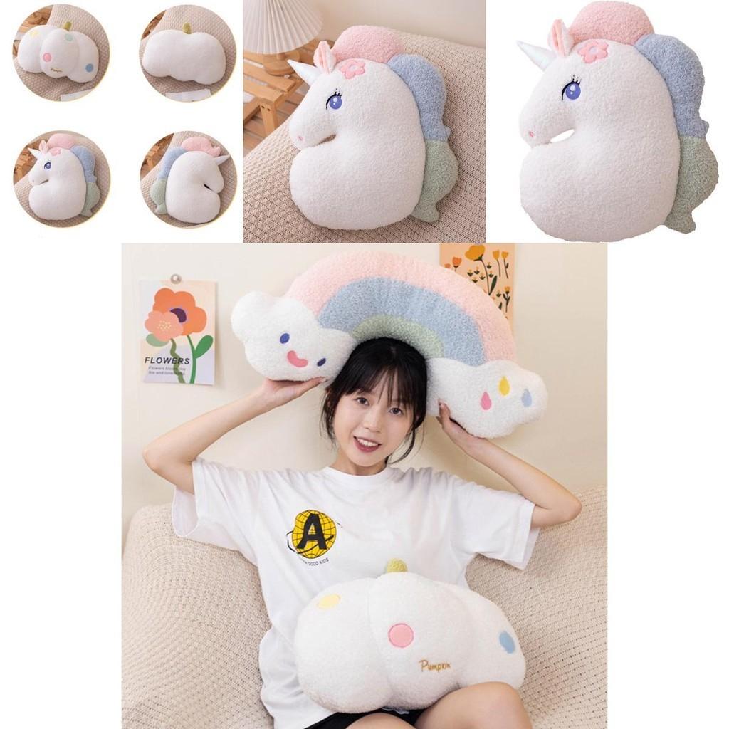 Cute Cloud Shaped Plush Sofa Pillow For Sweet Home Decor Lovely Bedroom And Living Room Backrest Cushion