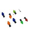 Electroplated Plastic & Clear Bulb Christmas String Lights - 0.5CM