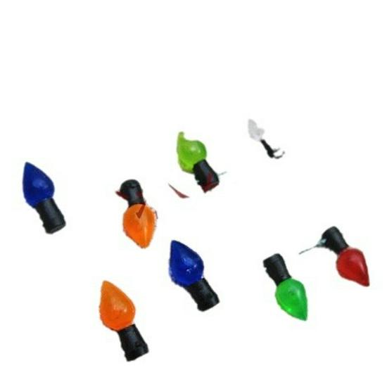 Electroplated Plastic & Clear Bulb Christmas String Lights - 0.5CM