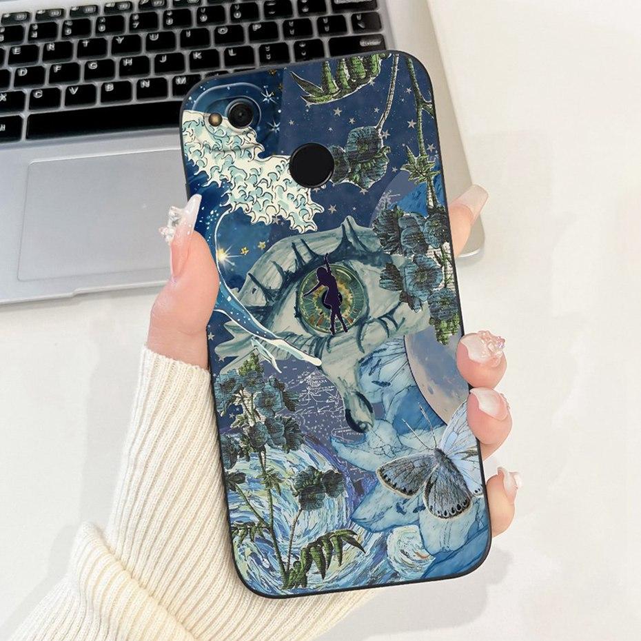 Fashion Painting Phone Case For Xiaomi Redmi 4X 4A Soft Silicone Shockproof Cover For Redmi4A Redmi4X Cases Bumpers