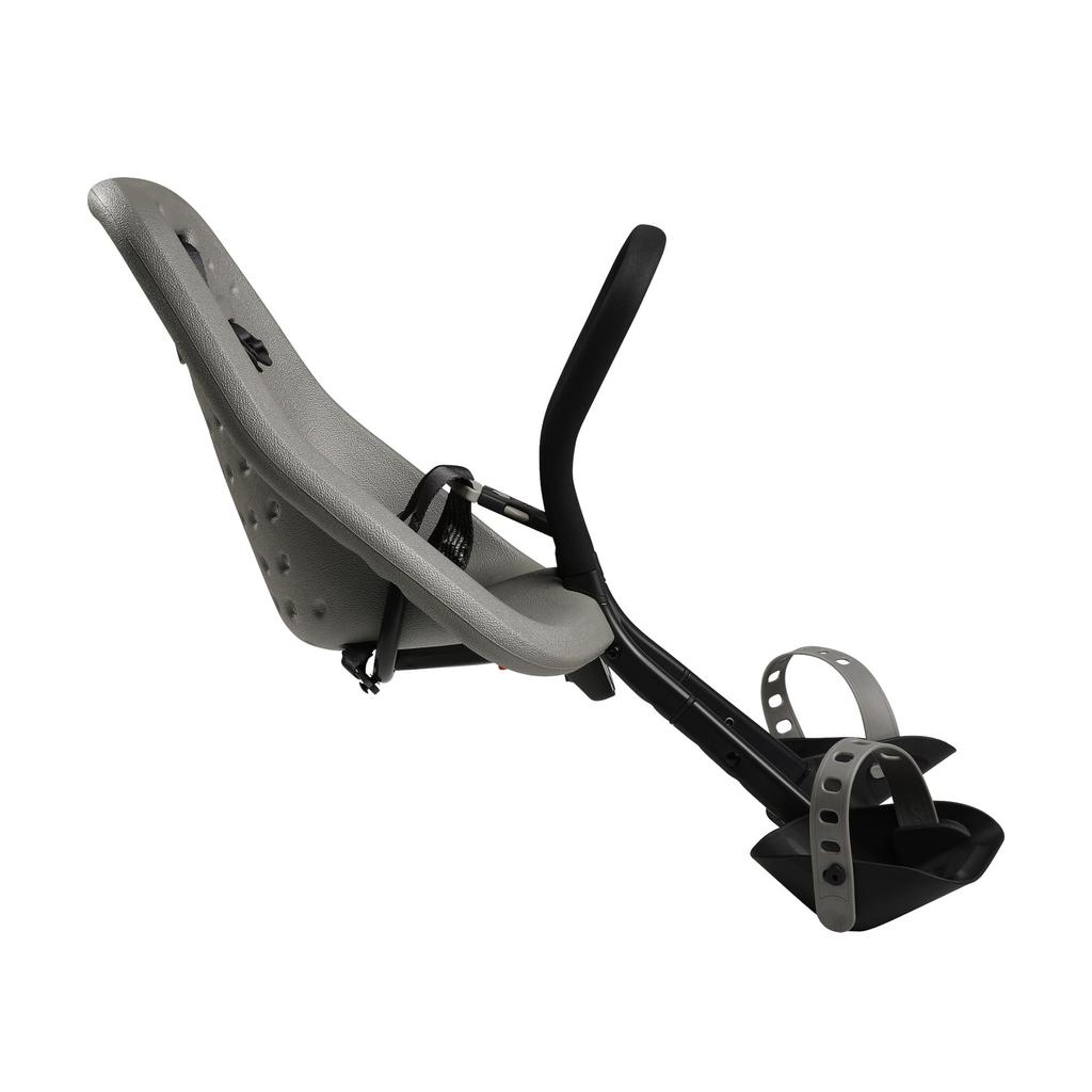 Yepp Mini Bicycle Child Seat with Anti-Theft Lock, Front Mount, and Mounting Brackets [Ages 1-3], Silver (20105silver)
