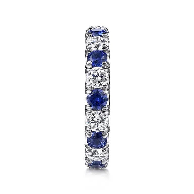 CAOSHI Simple Blue/White Round Cubic Zirconia Rings for Women Fashion Contracted Style Elegant Accessories Daily Wearable Rings