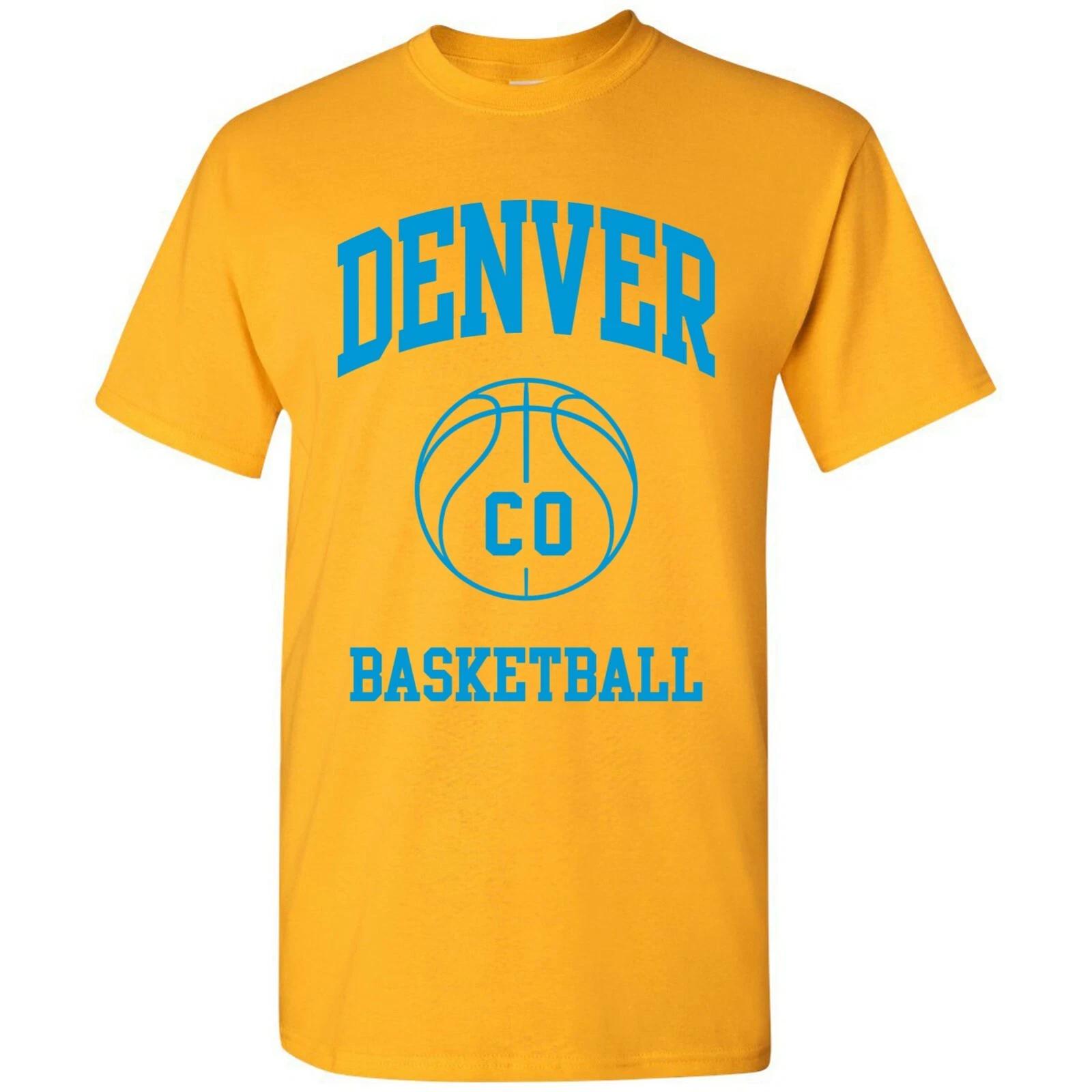 Denver Classic Basketball Arch Basic Cotton T-Shirt 3XL