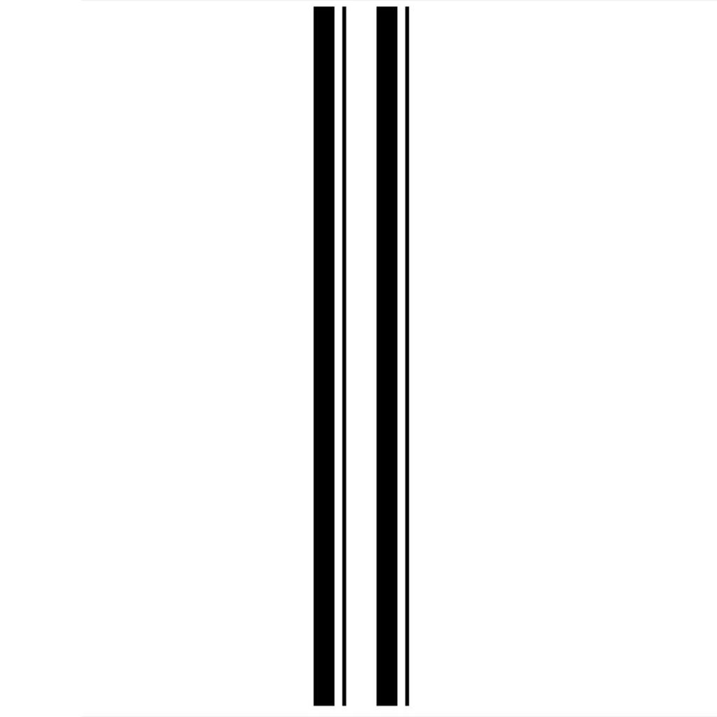 2pcs Stripe Car Decal Graphic   Waterproof Self Adhesive Removable Racing Automotive Door Body Sticker