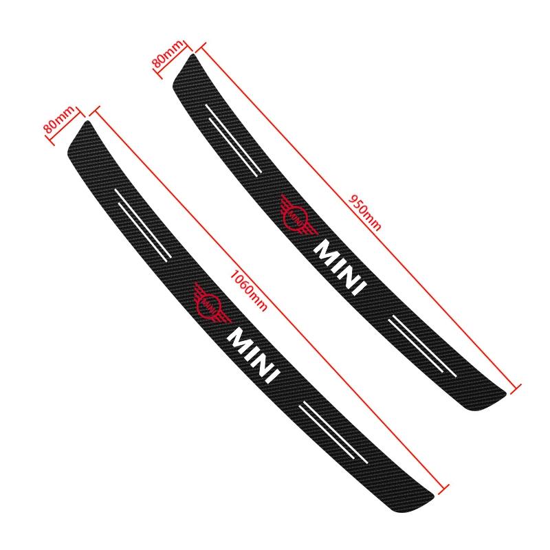 Car Rear Bumper Protector Sticker Carbon Fiber Car Tail Trunk Guard For BMW Mini F54 F55 F56 R56 R60 SONE Roadster Clubman Coupe