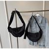 Casual Nylon Dumpling Bag Street Popular Shoulder Messenger Bag Women's New Versatile Korean Version Underarm Bag Student Bag