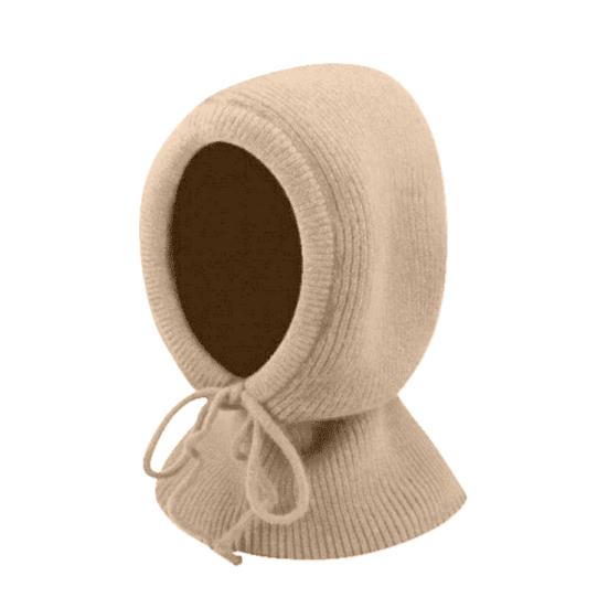 Yousheng Women Hat Solid Color Drawstring Warm Winter Knitted Hat Loose Fit Pullover Hat Outdoor Sports Travel Headwear