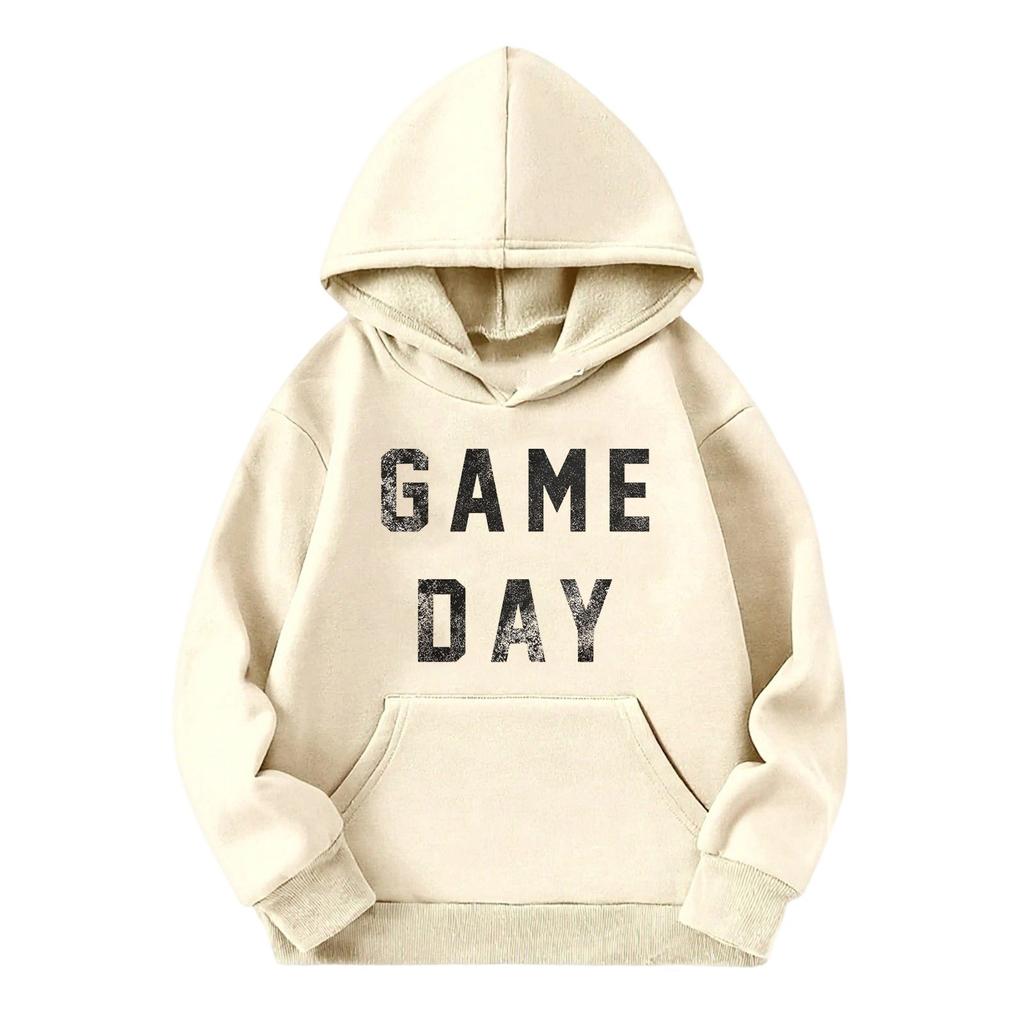 Cute Hoodies For Teen Children Trendy Preppy Hooded Sweatshirts Oversized Long Sleeve Shirts Clothes For Children