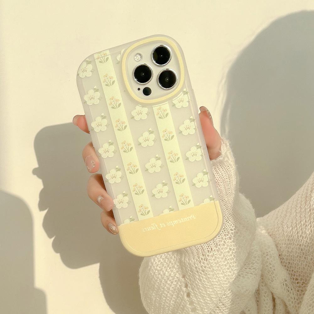 Small Fresh Flowers 12 Suitable for Iphone15pro Max Apple 8 Mobile Phone Case 16 Soft 15 Bow Xs Set 13