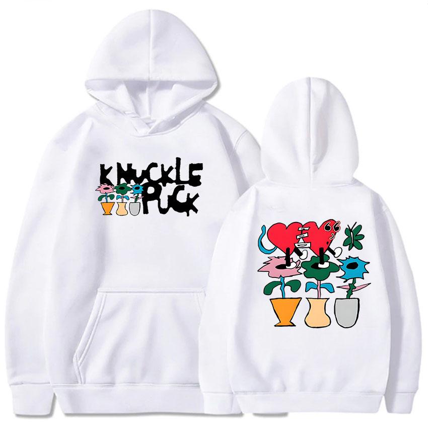 Odzież Damska Streetwear Bluzy Z Kapturem Zespołu Rockowego Knuckle Puck Roupas Femininas Zimowe Z Długim Rękawem