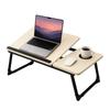 Multifunctionele Klaptafel 56x32x25cm Nyana Home | Verstelbaar Kantelbaar Tafelblad 5 Niveaus | Draagbaar en Tablet | Bekerhouder