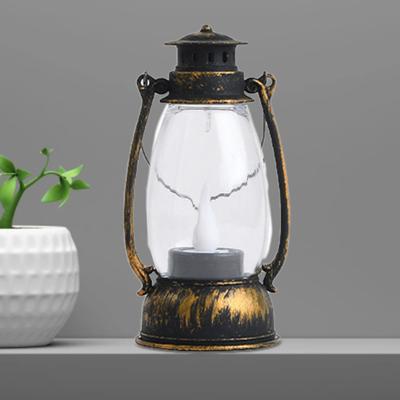 Zuverlässiges Retro-Design, geringerer Verbrauch, elektronische Kerzenlampe, Wassertropfen-Docht, Laternenlicht für Zuhause