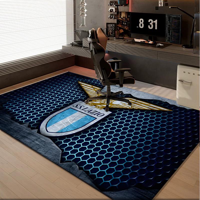 1PC rug Lazio Football Club Emblem Carpet, Chair Rug,Area Rug for Office Bedroom living rooms bedroom, Doormat decor Christmas fan gifts