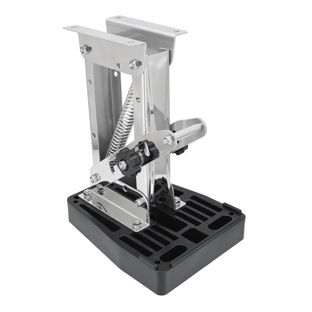 Marine 304 Stainless Steel Outboard Motor Bracket Heavy Duty Kicker Engine Support For 7.5-20HP 2 Stroke Boat Marine Engine