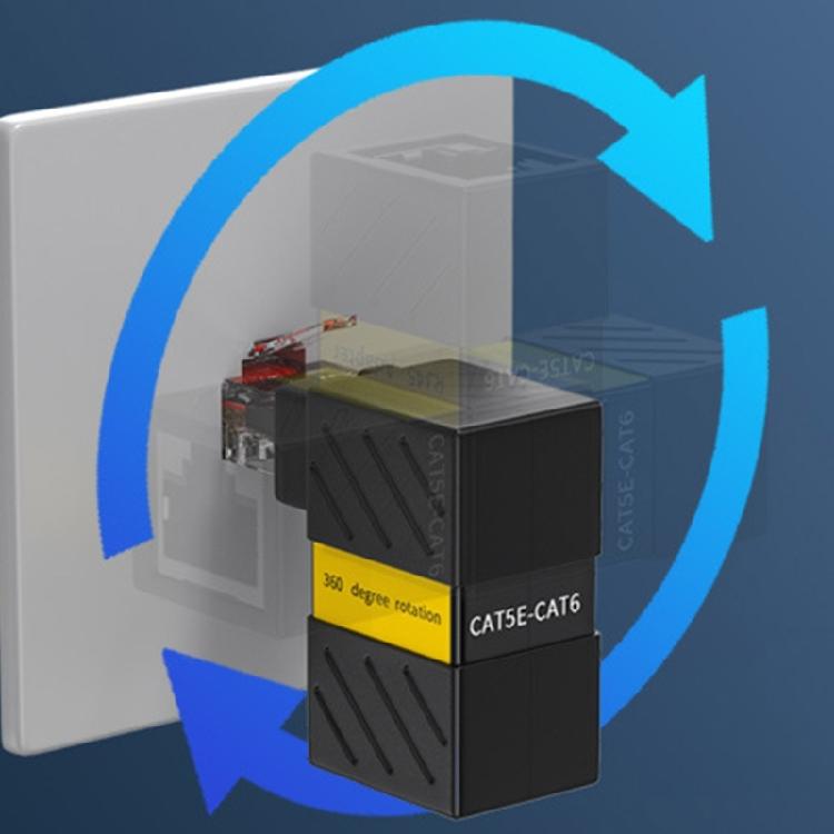 Ethernet Extenders RJ45 Ethernet Adapters Right Angle Design Compatible for Cat6 Cables RJ45 Male Female Adapter