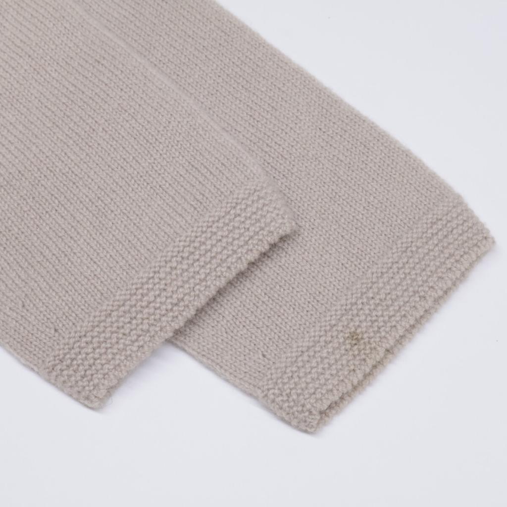 TOYOBOSHI NAZUNA 08IT-PC0002 Beige Cashmere 100 Turtleneck Knit Tops 1 beigeUsed