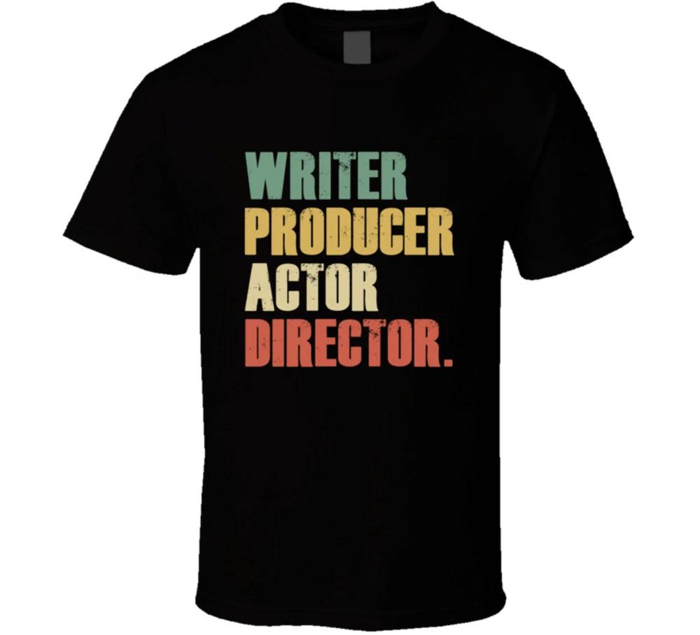 Writer Producer Actor Director Retro Style Movie Making T Shirt