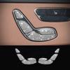 For Mercedes-Benz S Class W222 14-17 Gold Silvery Crystal Style Seat Adjust Buttons Cover