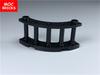 Non-Toxic 10Pcs Moc Bricks Fence Curved Railing 1 X 4 X 2 30055 15332 4 X 4 X 2 30056 Model Assembles Building Blocks Chilren'S Toys