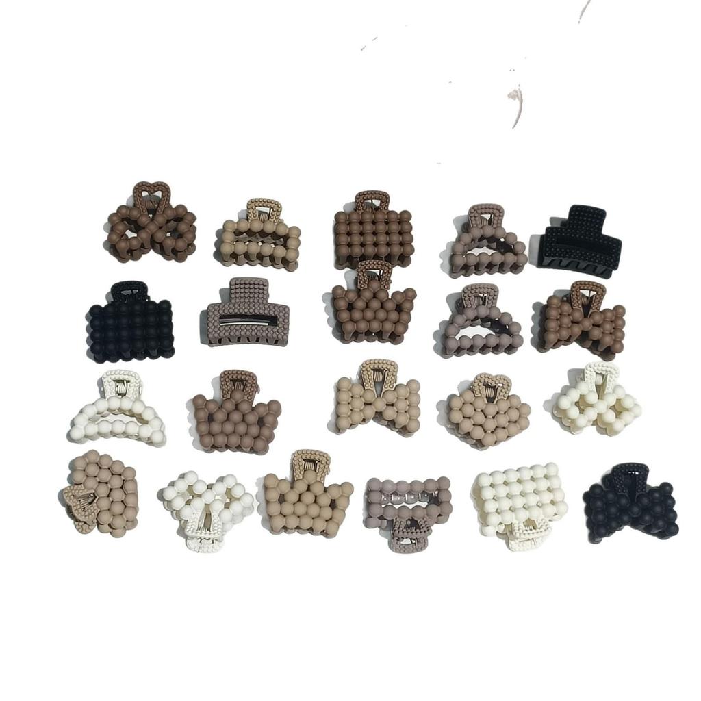 Set Mini Pinze a Pinza Caffè per Frangia & Acconciature