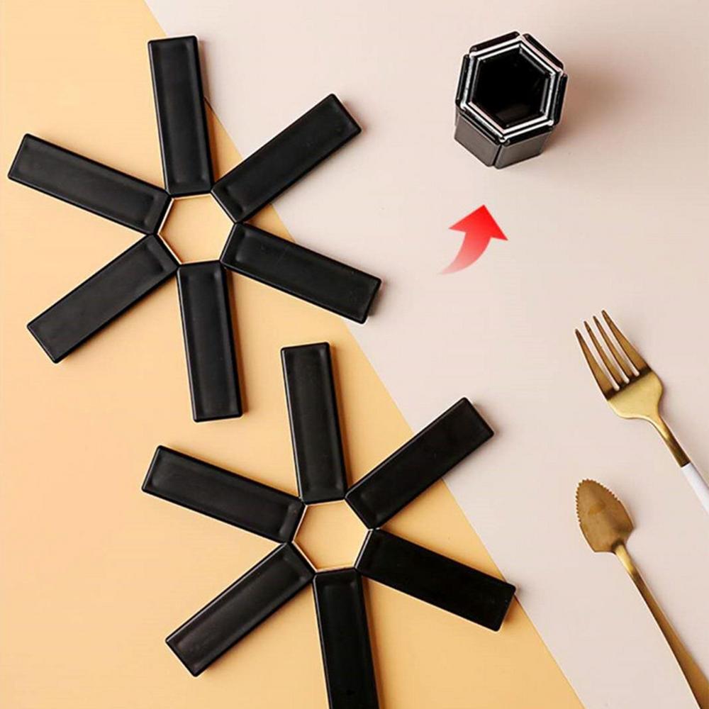 Faltbare Hitzeschutzmatte Topfuntersetzer Rutschfest Erweiterbar Untersetzer Tischset Für Auflaufform Hitzeschutzmatte Küchenzubehör