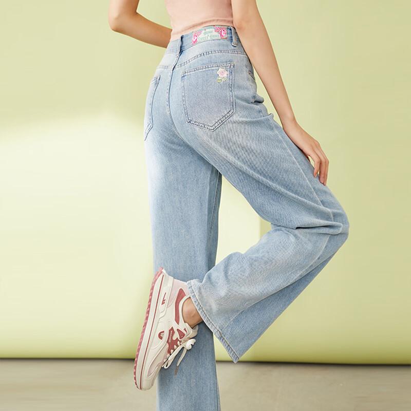 TATU Women's Slimming Chic Washed Denim Jeans