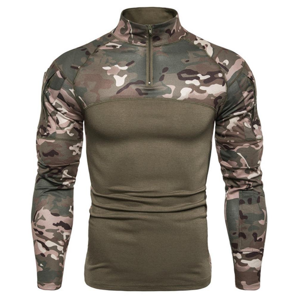 Men's Tactical Camouflage Athletic T-shirts Long Sleeve Men Tactical Military Clothing Combat Shirt Assault ArmyCostume