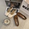 Soft Soles Are Not Tired of Feet, Retro Mary Jane Shoes Women's Single Shoes 2024 Autumn with Skirts, One Pedal, Doudou Shoes, Grandma Shoes Tide
