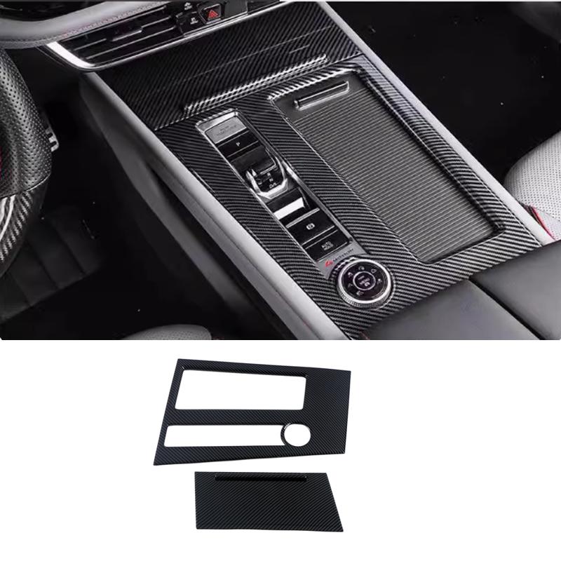 For VW Volkswagen Atlas Teramont ABS carbonfiber Headlight Switch window lift switch Air vent Gear Shift Panel cover