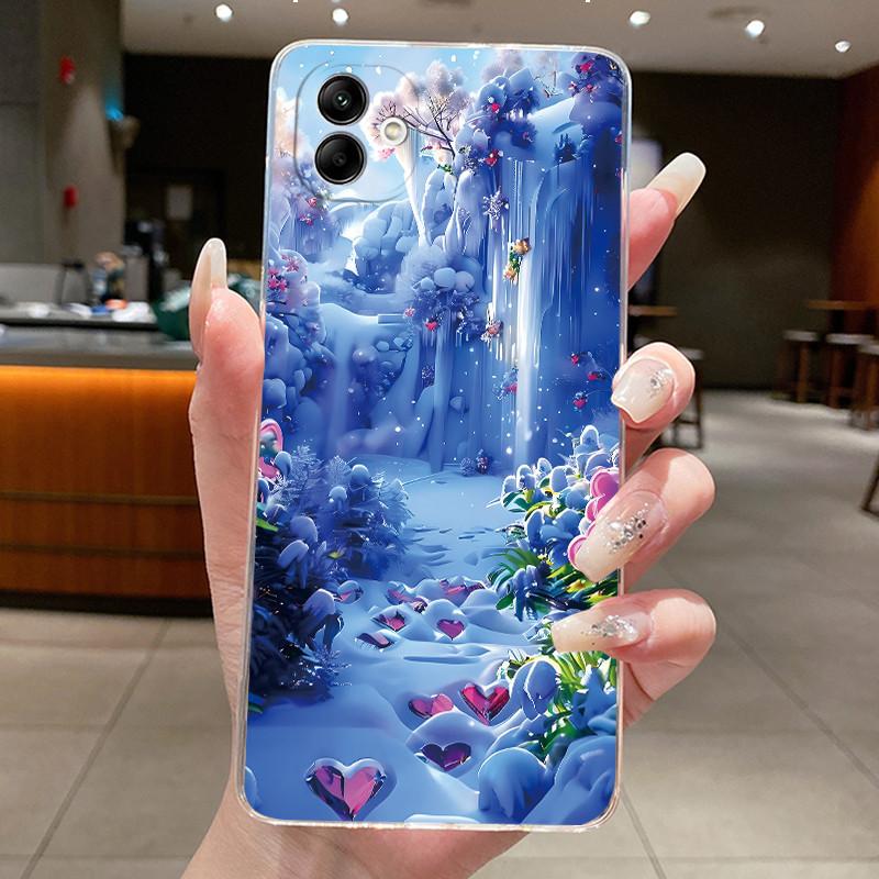 Casing For Samsung A04 A04e Case A045F A042F Clear Aesthetic Cute Cat Soft TPU Back Cover For Samsung Galaxy A04 A04e Phone Case