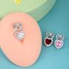 Bow Heart Belly Button Rings Shiny Zircon Navel Piercing Barbell For Women  Belly Ring Beach Body Jewelry Gifts