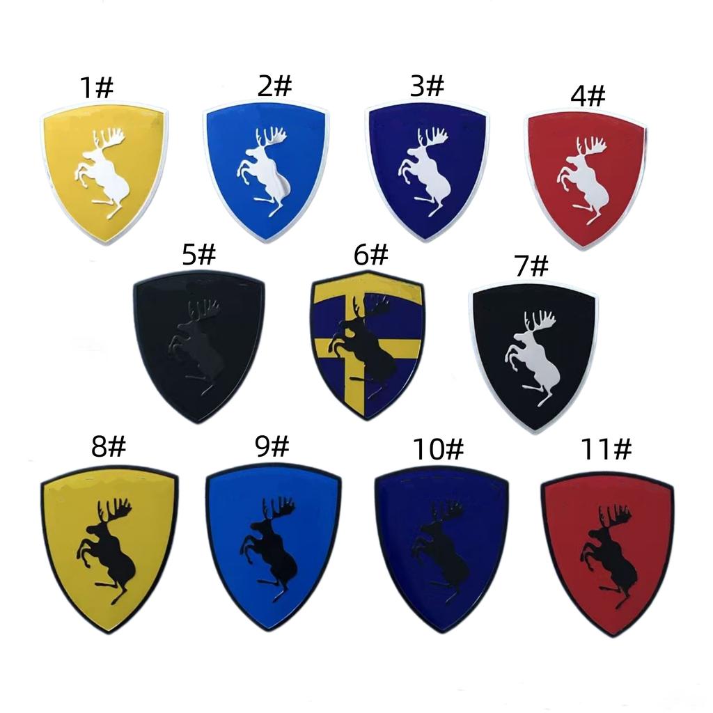1Pc 3D Aluminum Emblem Car Side Fender Rear Trunk Body Badge Logo Sticker