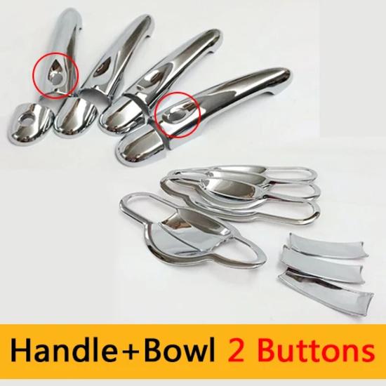 For Renault Captur Luxurious Chrome Door Handle Covers Accessories Stickers Car Styling 2013 2014 2015 2016