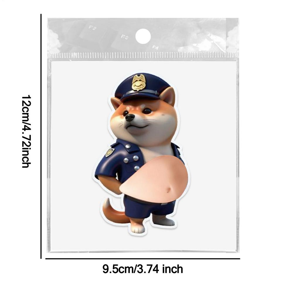 Cartoon 3D Dog Belly Stickers Squeezable Decorative Animal Self-adhesive Sticker Mobile Phone Decoration Sticker Home Decor