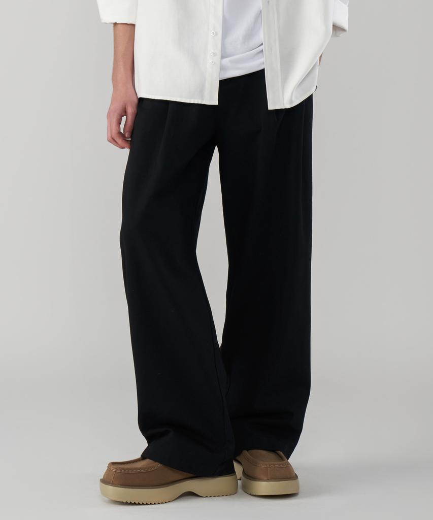 UNTAPPED STUDIO [2Pack] Double-Pleat Wide Chino Cotton Pants 4 Colors