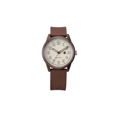 Citizen Champion Analog Solar Watch with Waterproof Urethane Q&Q Strap, Brown, R05A-503VK