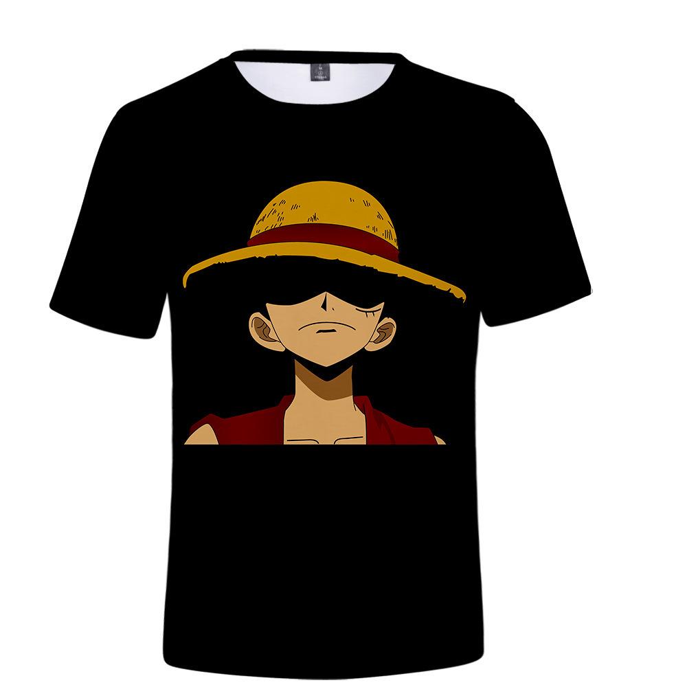 ONE PIECE Anime Printing Men Tshirt Casual Breathable Tshirts Funny Cartoon Loose Tees Shirts Street Oversized T-Shirts Man