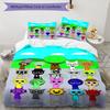 3pcs SPRUNKI8 Design Cover Set - HD Printed Bedding with 1 Cover and 2 Pillowcases - Perfect for Home and Dorm Decor