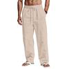 Mens Linen Trousers Work Trousers Men Casual Chinos Trousers Men Relaxed Fit Mens Cargo Trousers for Men UK