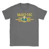 Summer Men's women Vaults-Tec Distressed T Shirt Clothes Leisure Short Sleeve Crewneck Tee Shirt T-Shirts