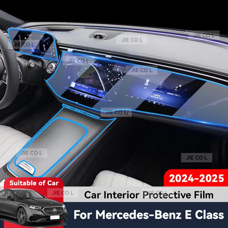Auto Central Control Screen TPU Navigation Anti Scratch interior Protection Film Navigation For Mercedes Benz E Class 2024 2025