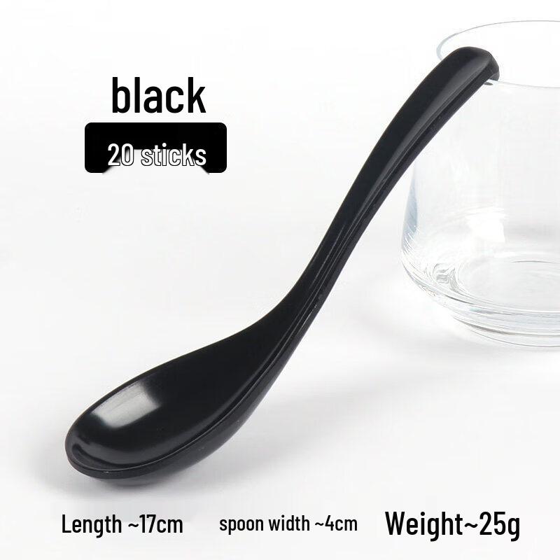 Qiwai Melamine Long-Handled Soup Spoon