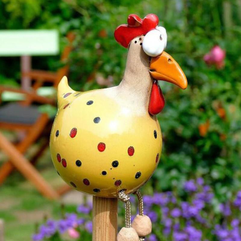 Cross-Border Big-Eyed Long-Legged Chicken Garden Ornaments